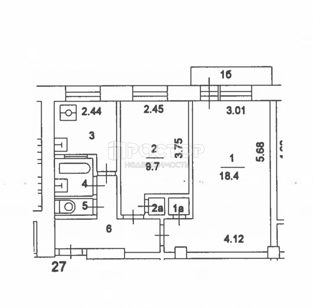 2-комнатная квартира, 43.5 м² - фото 10