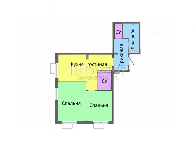 2-комнатная квартира, 65 м² - фото 11