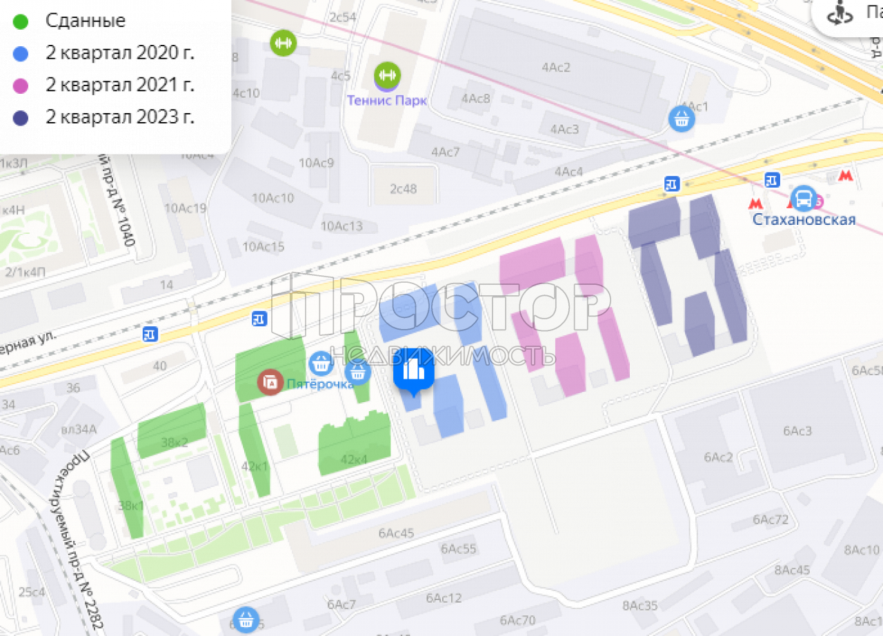 1-комнатная квартира, 39.5 м² - фото 10