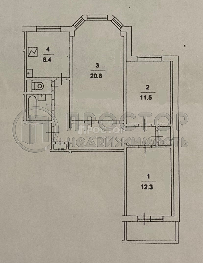 3-комнатная квартира, 73 м² - фото 24