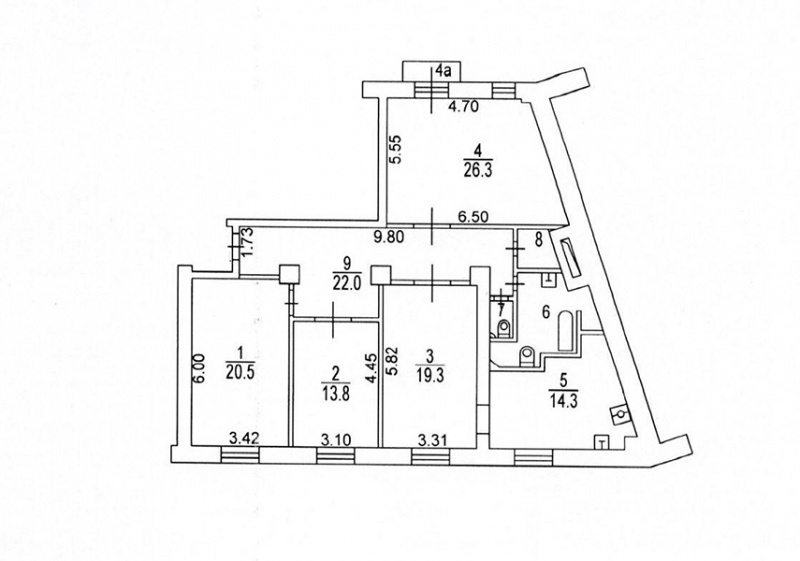 4-комнатная квартира, 127.5 м² - фото 13