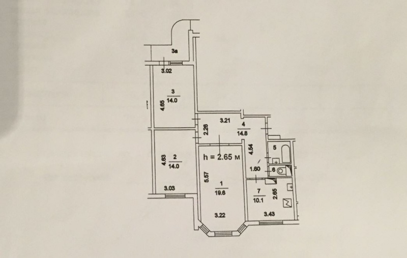 3-комнатная квартира, 76 м² - фото 18