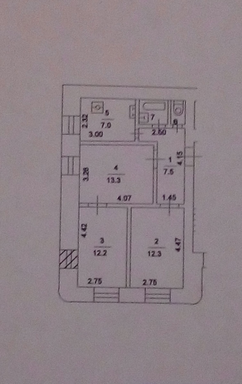 3-комнатная квартира, 56 м² - фото 9