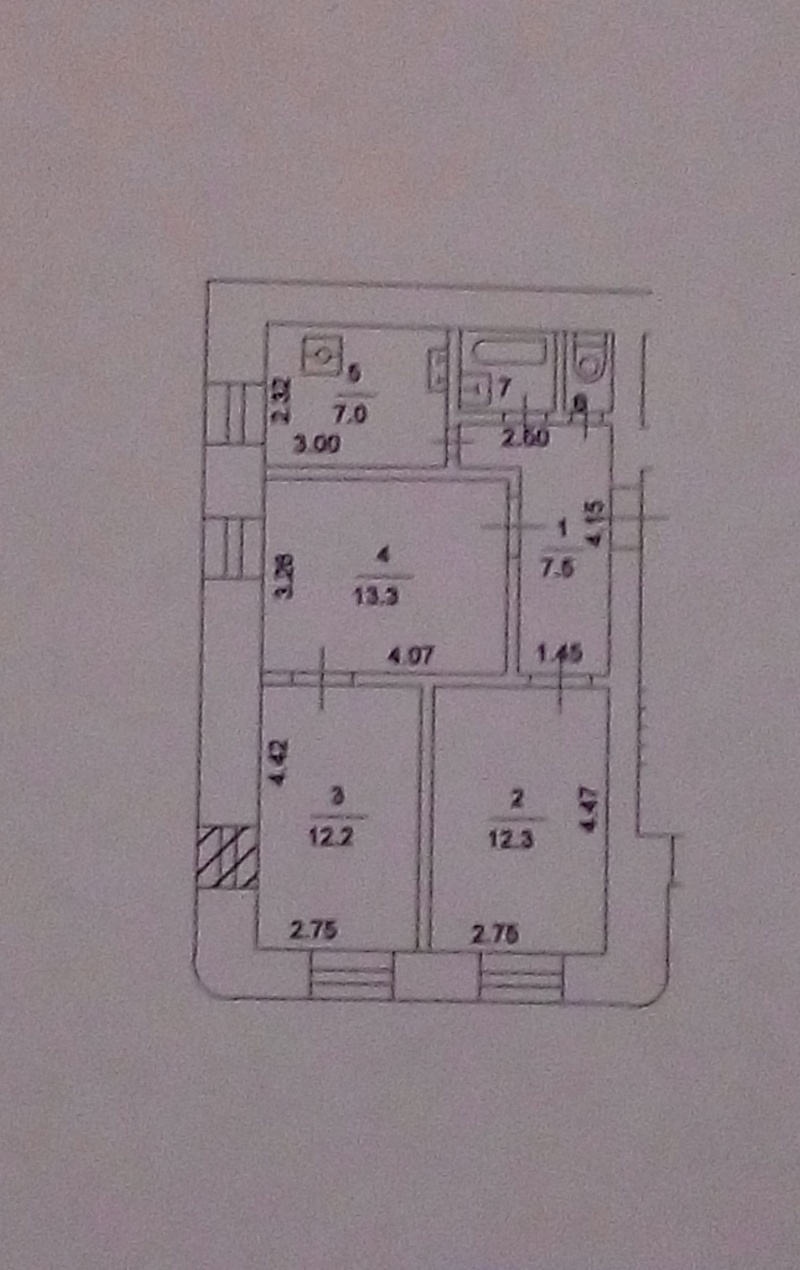 3-комнатная квартира, 56 м² - фото 9