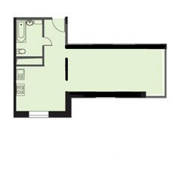 1-комнатная квартира, 50 м² - фото 7