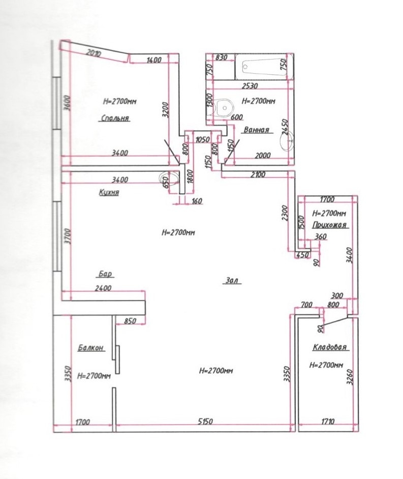 2-комнатная квартира, 75 м² - фото 13