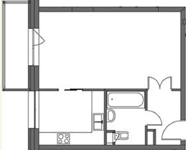 1-комнатная квартира, 41.7 м² - фото 8