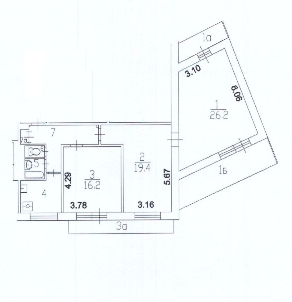3-комнатная квартира, 79.4 м² - фото 7