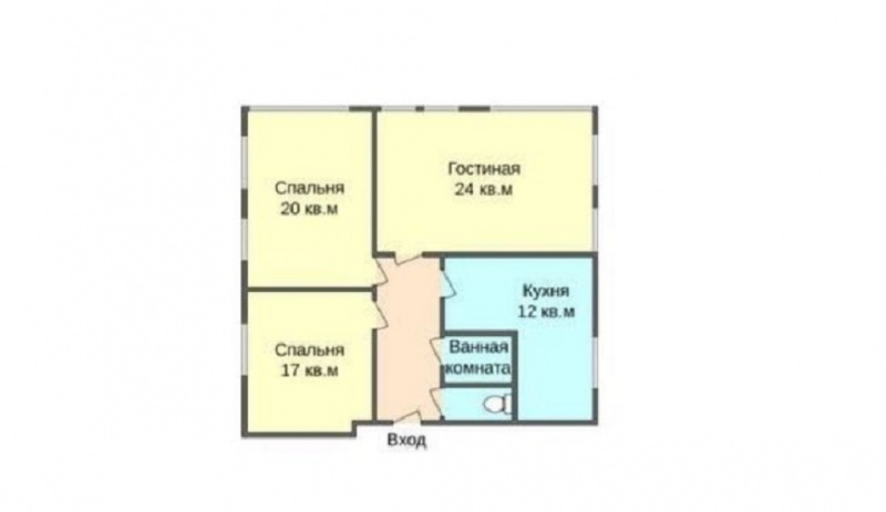 3-комнатная квартира, 80 м² - фото 2