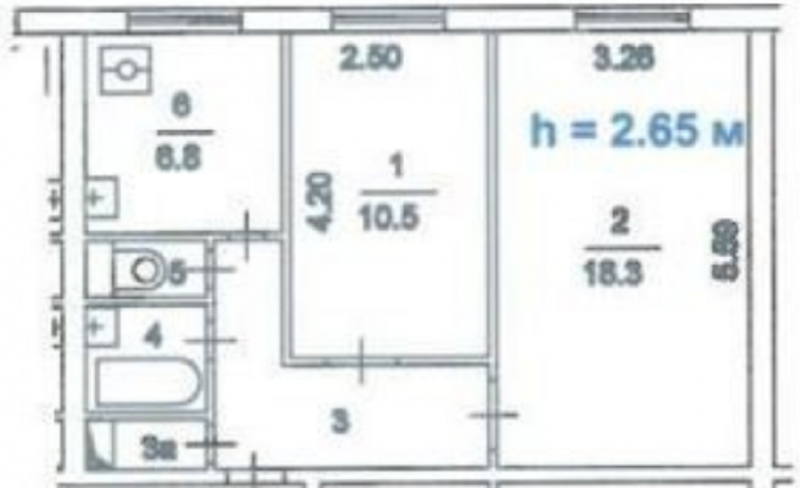 2-комнатная квартира, 44.9 м² - фото 7