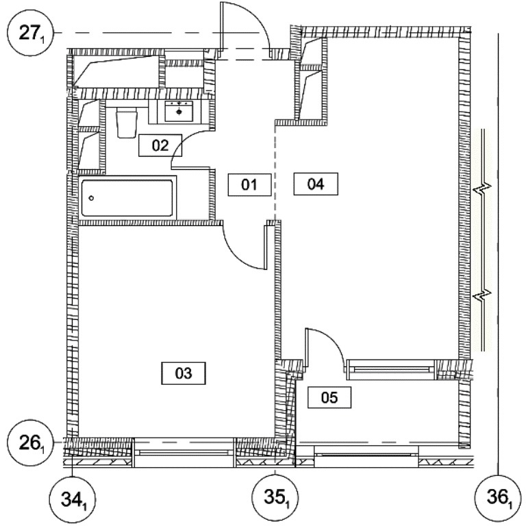 1-комнатная квартира, 41.5 м² - фото 2