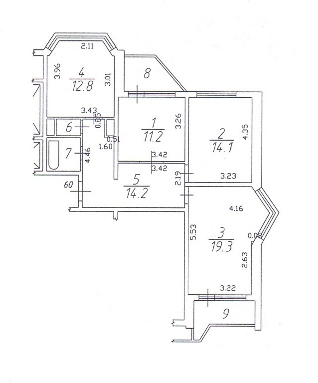 3-комнатная квартира, 79.1 м² - фото 13