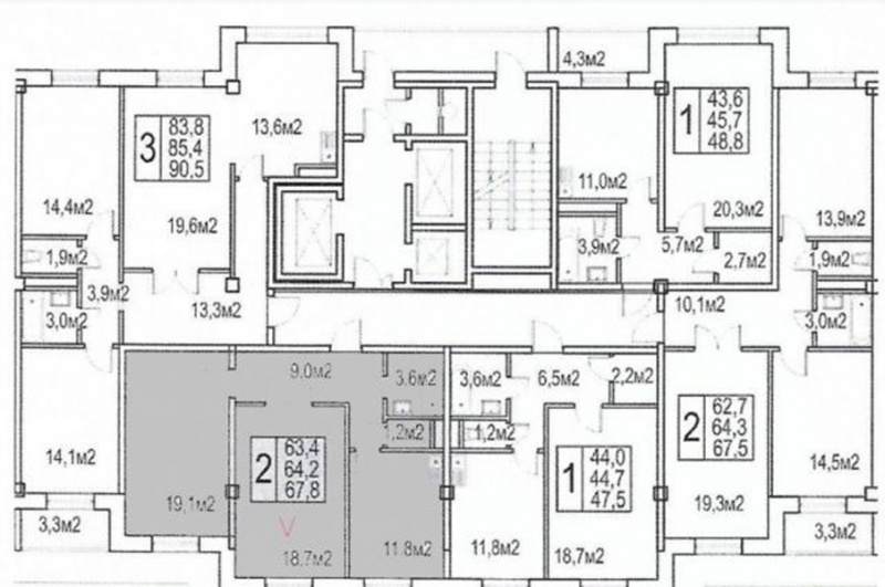 2-комнатная квартира, 64 м² - фото 7