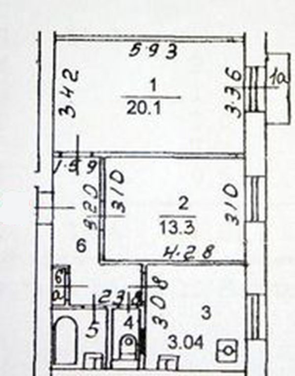 2-комнатная квартира, 55.2 м² - фото 10