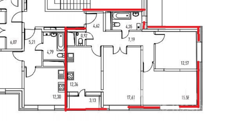 3-комнатная квартира, 81 м² - фото 4