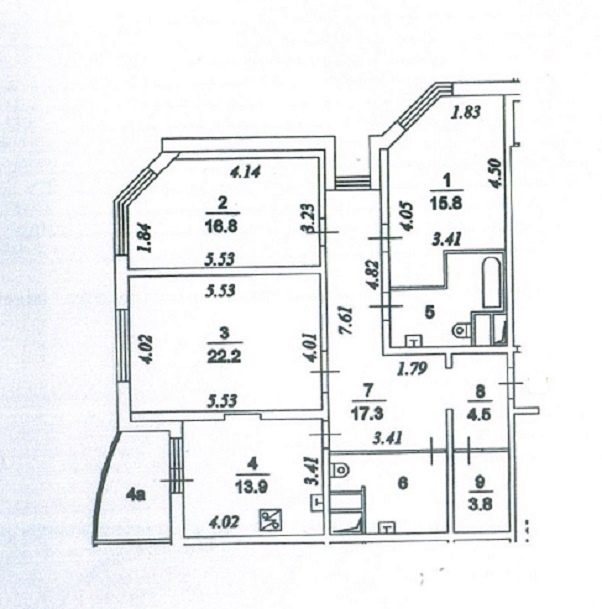 3-комнатная квартира, 107.3 м² - фото 13