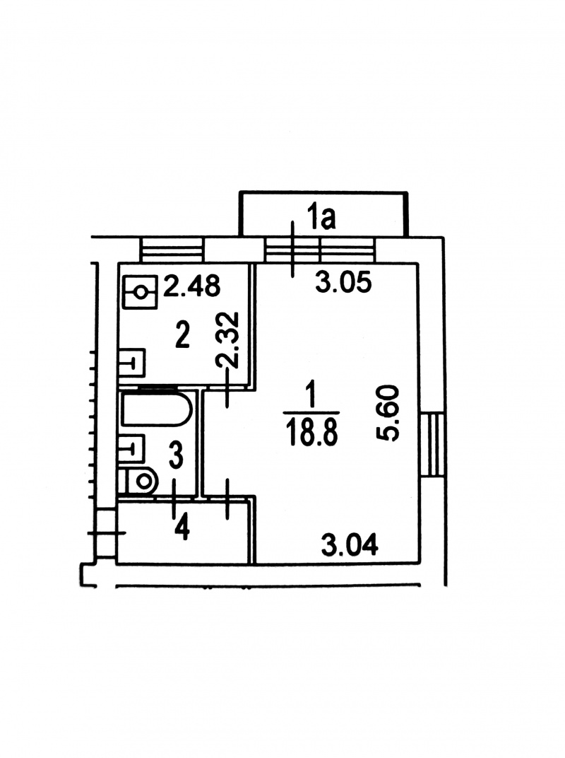 1-комнатная квартира, 31 м² - фото 6