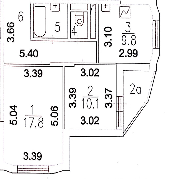 2-комнатная квартира, 52.8 м² - фото 10