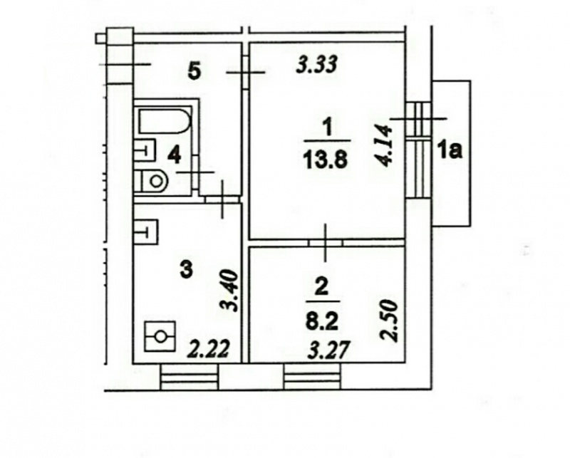 2-комнатная квартира, 37 м² - фото 6