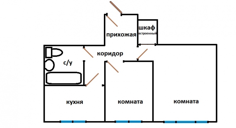 2-комнатная квартира, 38.1 м² - фото 12