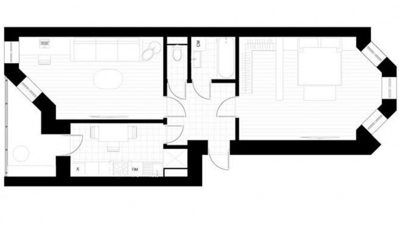 2-комнатная квартира, 62 м² - фото 8