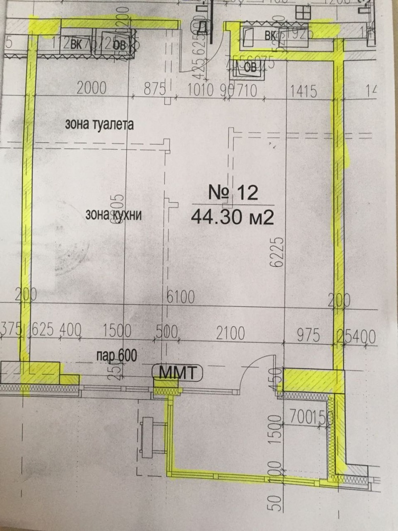 1-комнатная квартира, 45 м² - фото 6