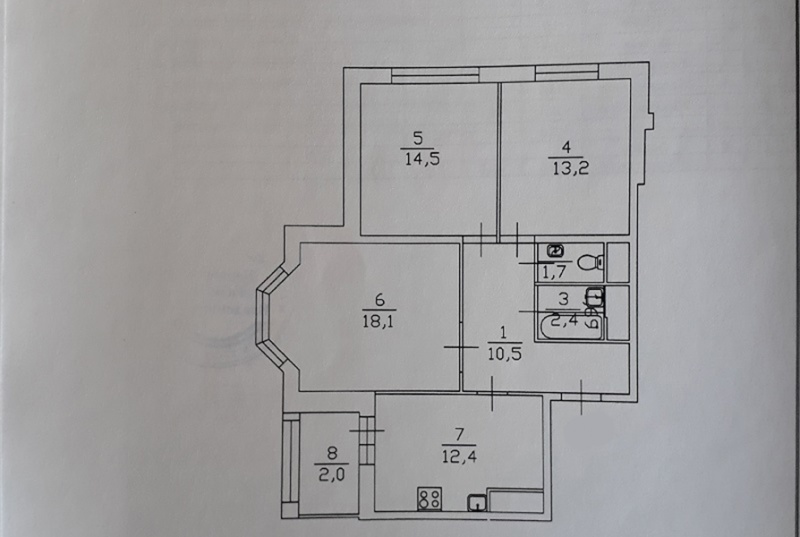 3-комнатная квартира, 74.8 м² - фото 16