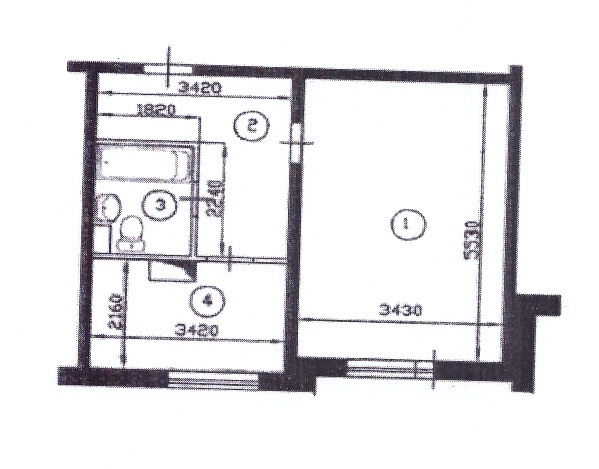 1-комнатная квартира, 37 м² - фото 2