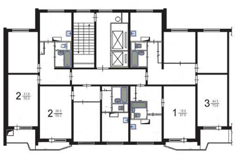 3-комнатная квартира, 74 м² - фото 11