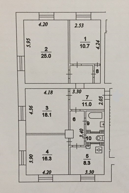 4-комнатная квартира, 100 м² - фото 19