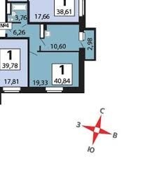 1-комнатная квартира, 40.8 м² - фото 6