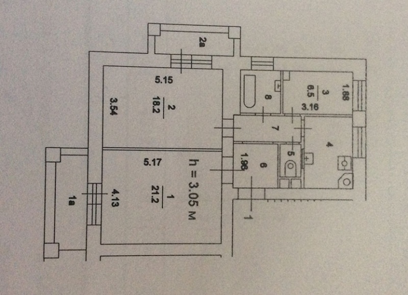 3-комнатная квартира, 64 м² - фото 6