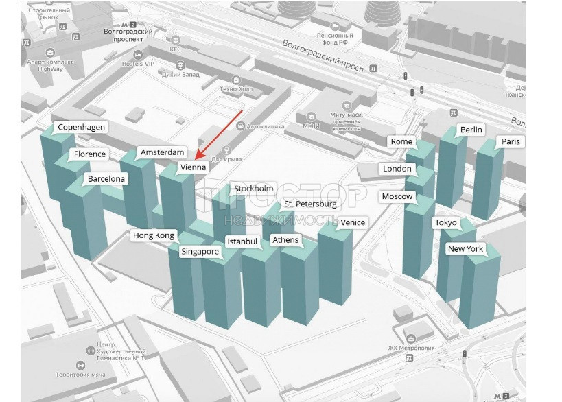 1-комнатная квартира, 39.4 м² - фото 2