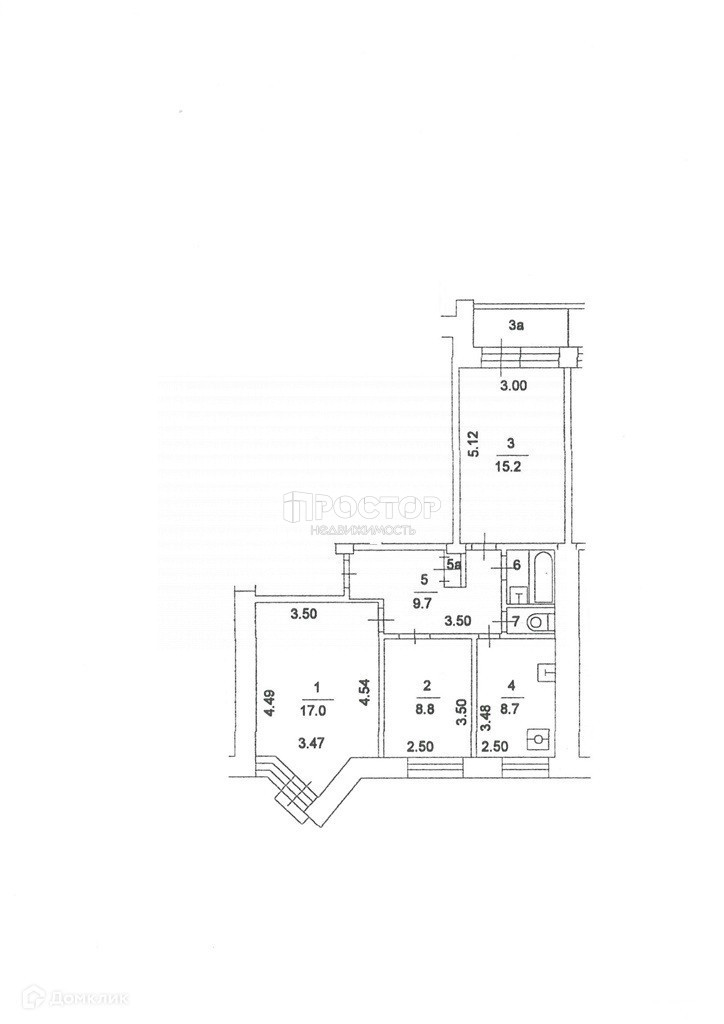 3-комнатная квартира, 64 м² - фото 12