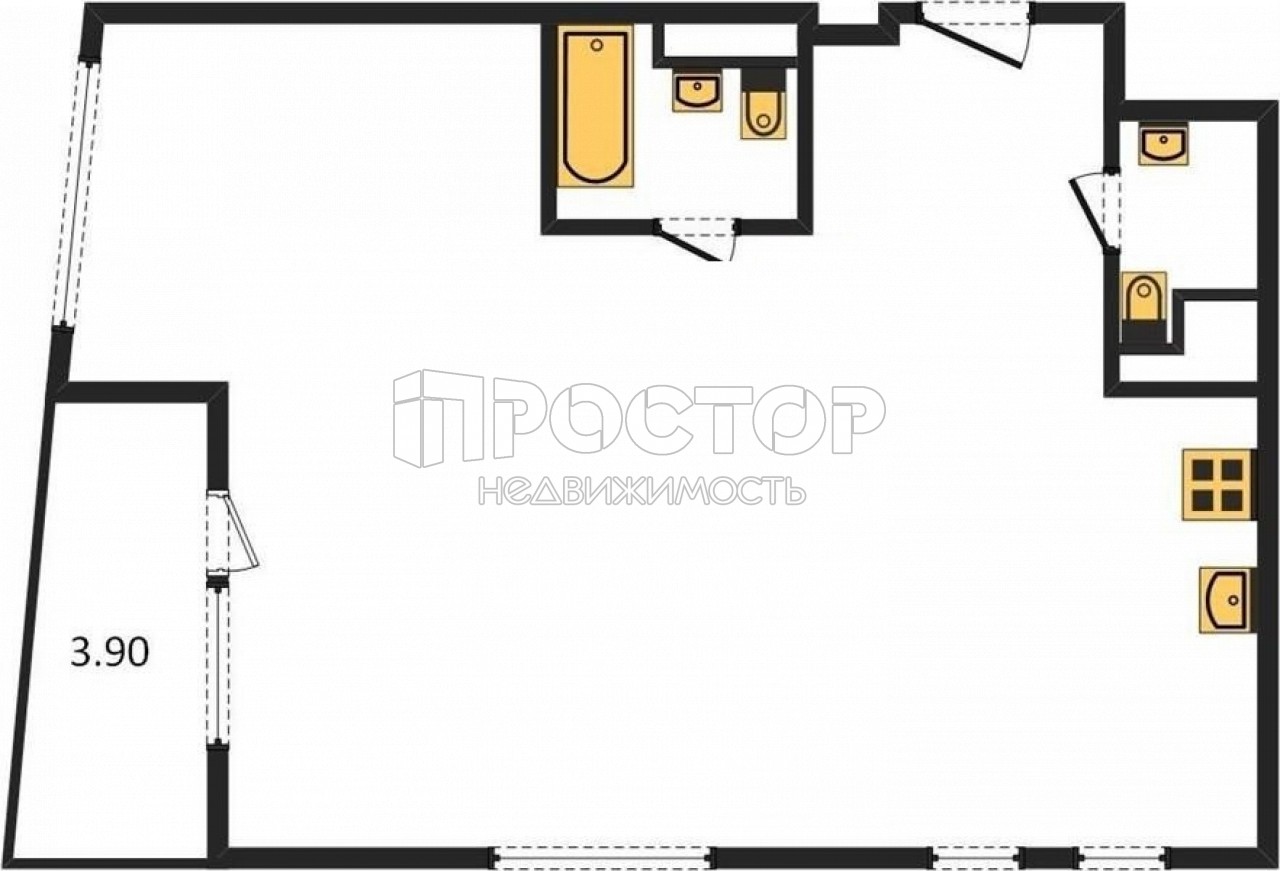 2-комнатная квартира, 64 м² - фото 6