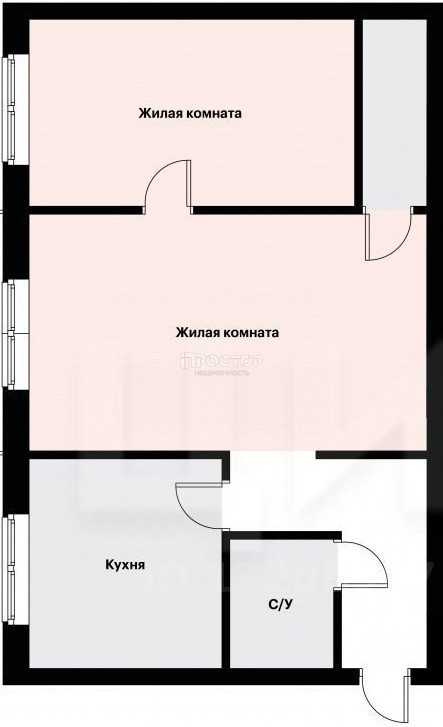 2-комнатная квартира, 43.1 м² - фото 12