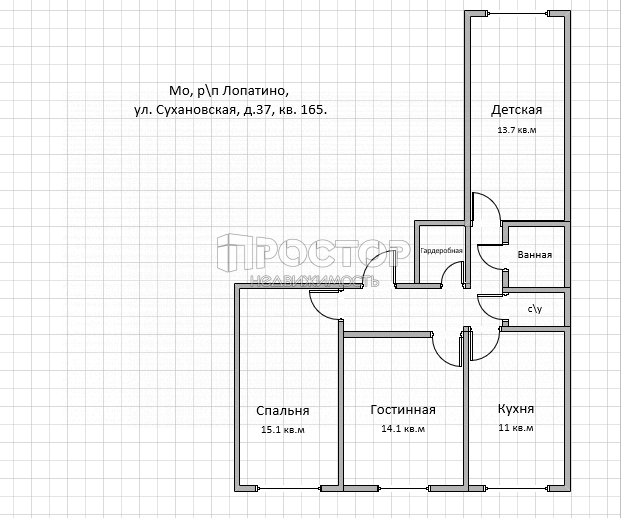 3-комнатная квартира, 68 м² - фото 18