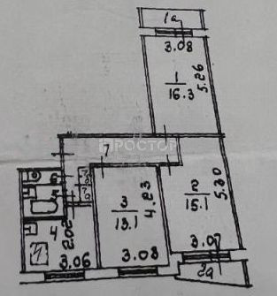 3-комнатная квартира, 64 м² - фото 11