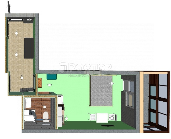 Студия, 19 м² - фото 21