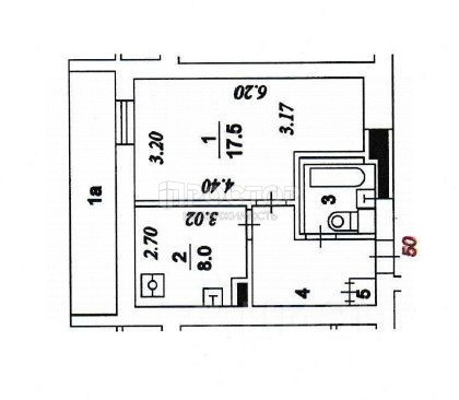 1-комнатная квартира, 35.1 м² - фото 11