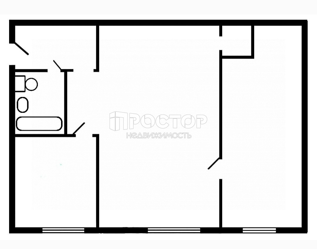2-комнатная квартира, 45 м² - фото 16