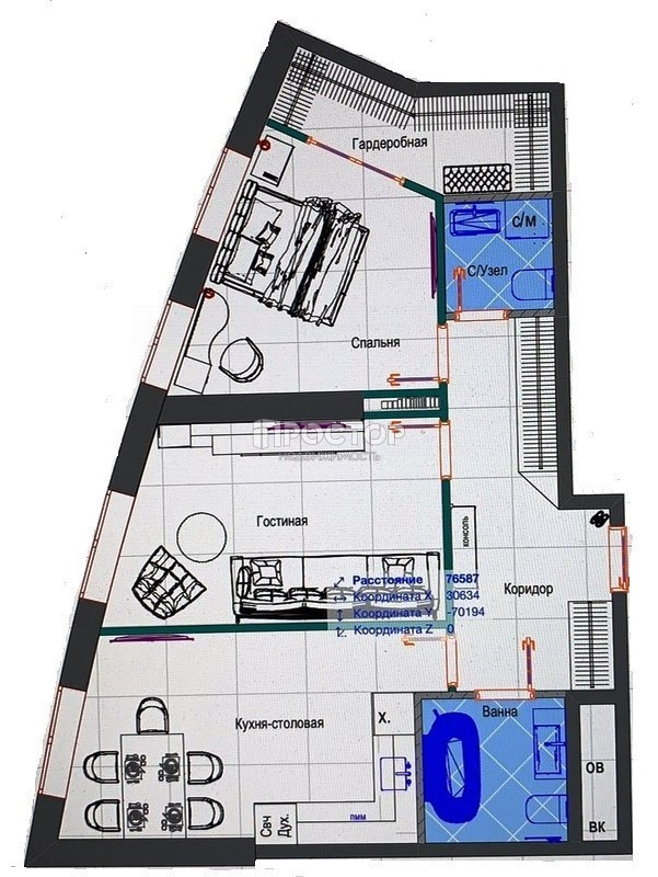 2-комнатная квартира, 61 м² - фото 17