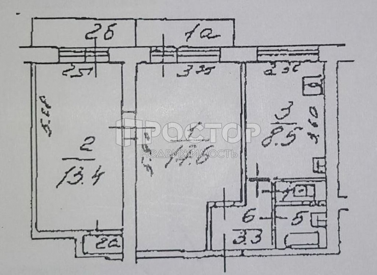 2-комнатная квартира, 47 м² - фото 15