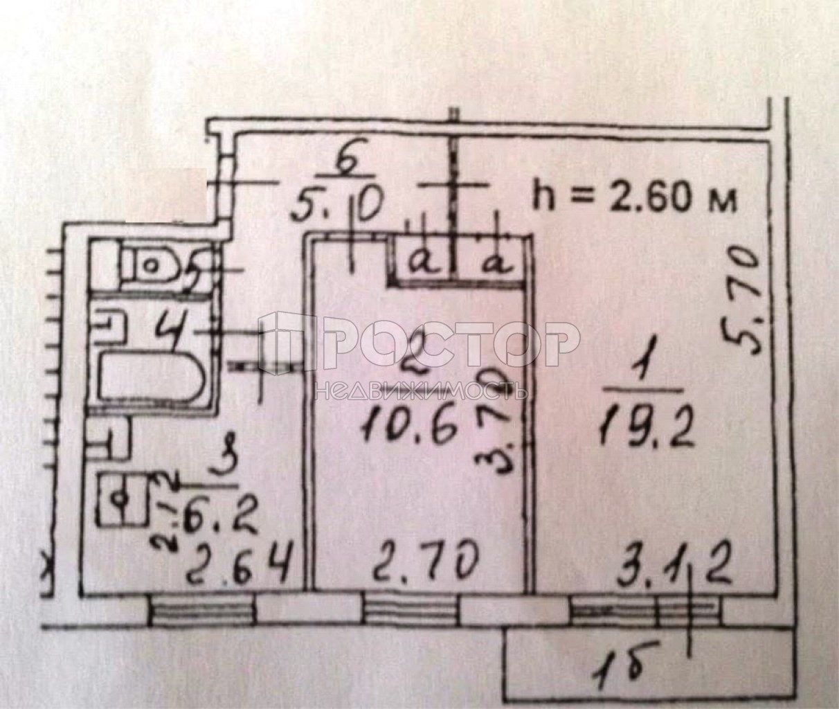 2-комнатная квартира, 44.7 м² - фото 19