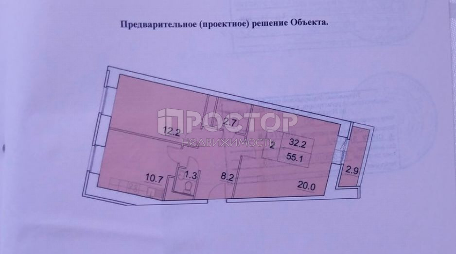2-комнатная квартира, 55.8 м² - фото 24