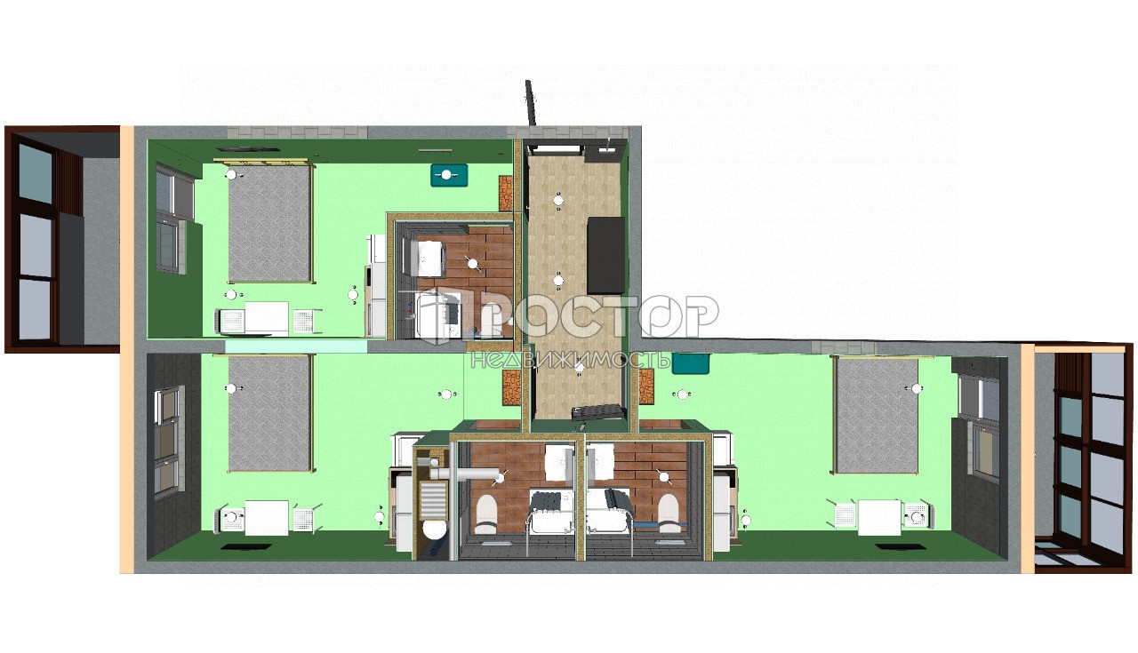 2-комнатная квартира, 63.6 м² - фото 25