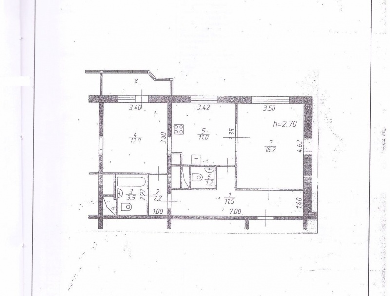 2-комнатная квартира, 58.5 м² - фото 10