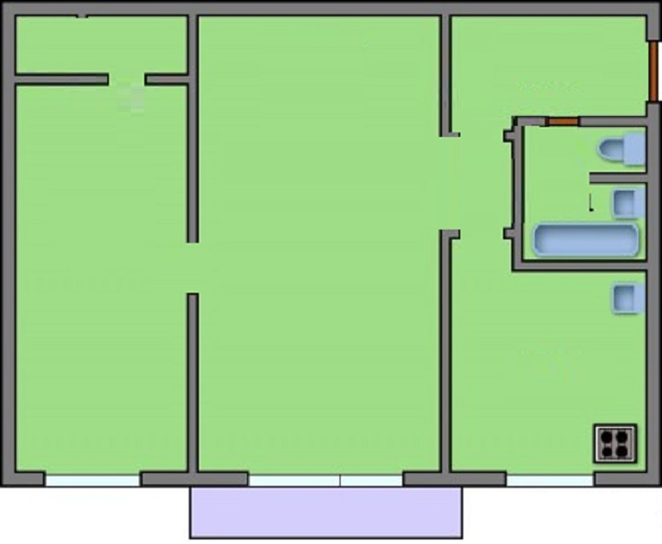 2-комнатная квартира, 43.4 м² - фото 14