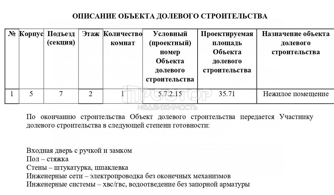 1-комнатная квартира, 35.71 м² - фото 5