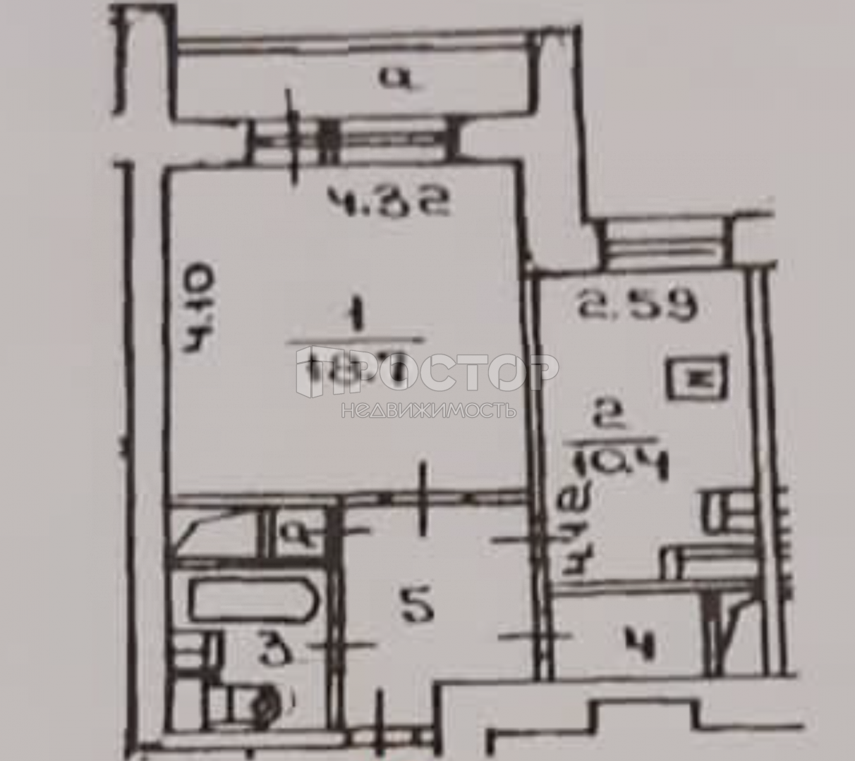 1-комнатная квартира, 41.2 м² - фото 29